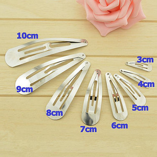 加厚BB夹水滴夹边夹顶夹发夹发卡DIY手工制作头发饰品材料包配件