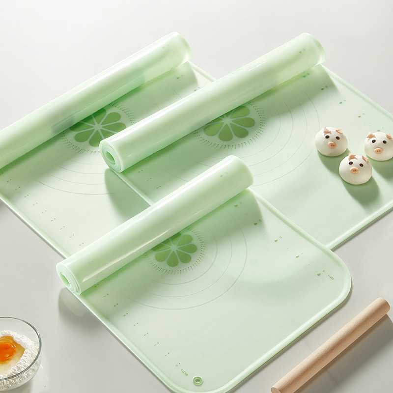 揉面垫家用加厚食品级硅胶垫厨房擀面和面垫子包饺子烘焙塑料板