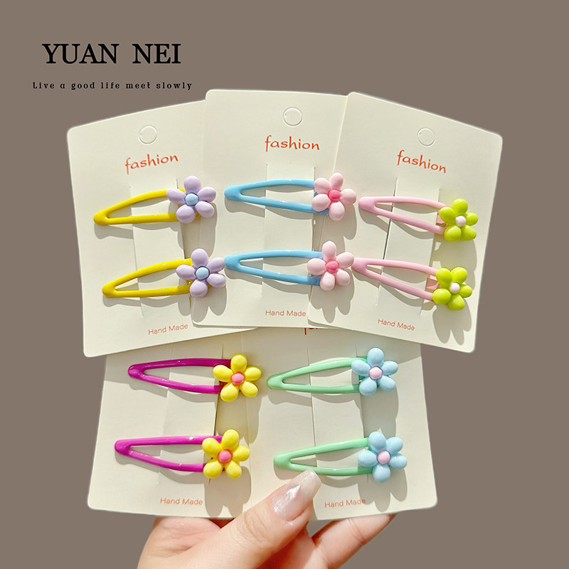 儿童发饰女孩头饰嫩粉色花朵发夹宝宝刘海边夹BB夹掰掰夹前额发卡,童装/婴儿装/亲子装,发饰,淘宝优惠券,粉丝福利购,淘宝优惠卷