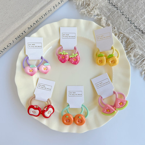 儿童发饰可爱卡通韩版草莓发圈