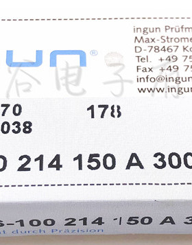 台湾 GKS100214150A3000 ingun英钢测试探针100mil 1.5mm四爪梅花