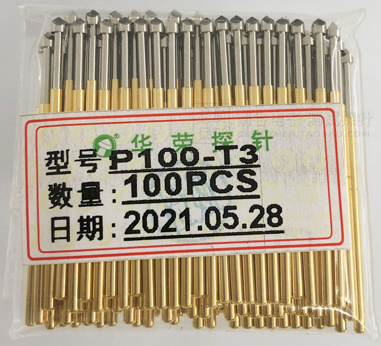 华荣测试探针P100-T2尖头弹簧
