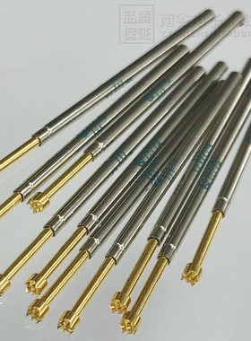QA100-2509 ict顶针 P100-H2 1.5mm梅花爪头测试探针1.37*33.27mm