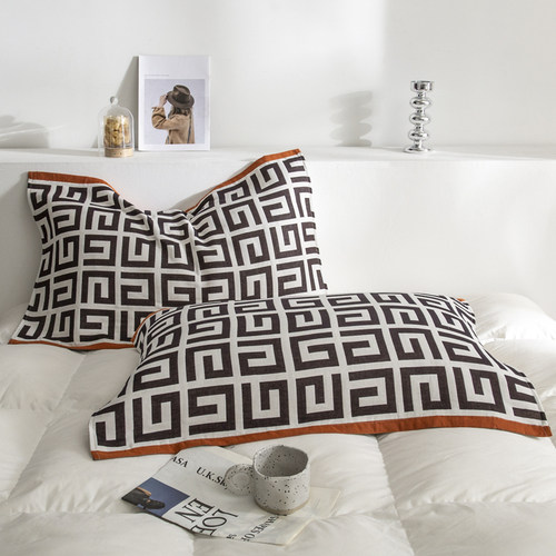 渏然全棉纱布枕巾一对55x80cm