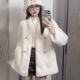 皮毛一体小个子大衣新款 外套女冬季 中长款 小香风仿水貂绒皮草百搭