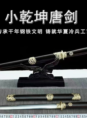 龙泉市乾坤小剑短剑唐横刀剑怀里剑收藏烧刃袖里宝剑冷兵器未开刃