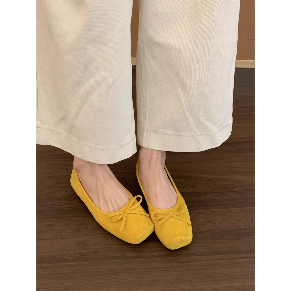 复古芭蕾舞平底红色浅口单鞋女新款绒面温柔软底豆豆鞋一脚蹬瓢鞋,女鞋,乐福鞋（豆豆鞋）,淘宝优惠券,粉丝福利购,淘宝优惠卷