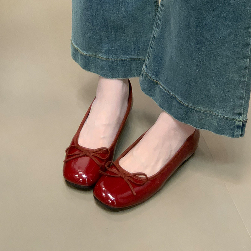 法式内增高蝴蝶结浅口单鞋女2026年春季新款平底奶奶鞋温柔晚晚鞋,女鞋,玛丽珍鞋,淘宝优惠券,粉丝福利购,淘宝优惠卷