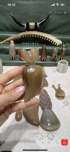 88折牦牛角胡萝卜脸梳厚2.0宽3.7长8.9