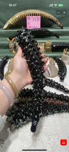 新品 黑金变异海参狼牙棒超大敲肩颈刷肌肉弧长31.5直线27.5宽5.2