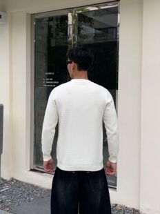 NOHASHTAG 2025新款男士长袖T恤时尚潮流印花圆领小版毛衣