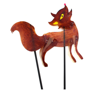 皮影戏道具动物幼儿园狐狸操作