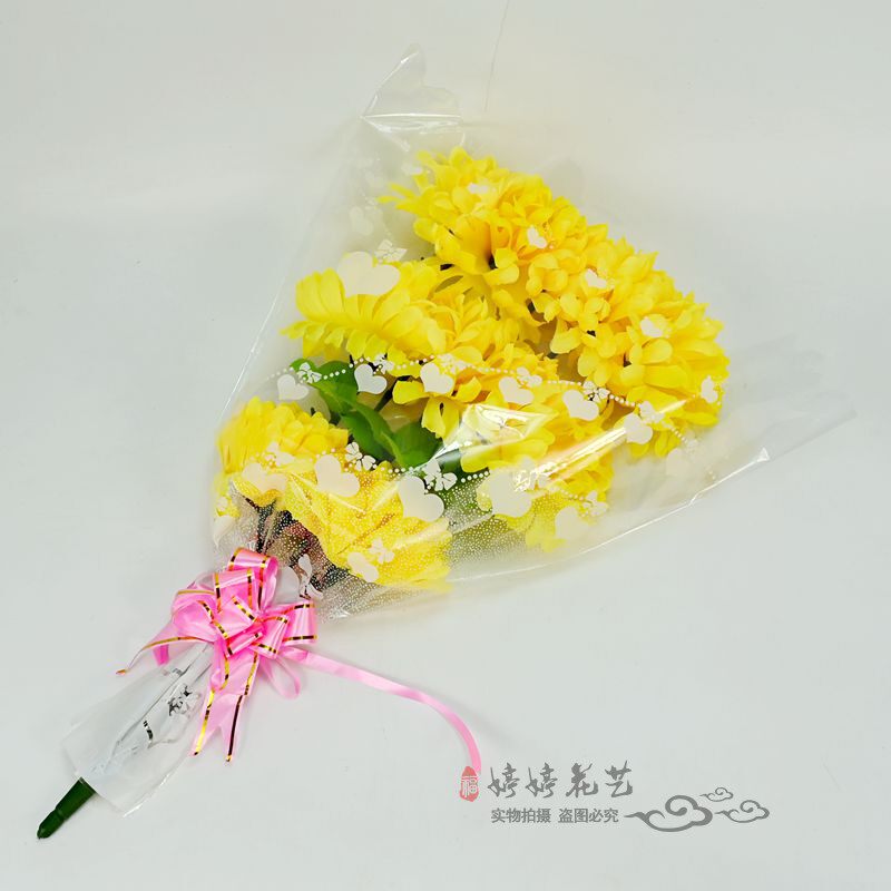 婷婷花艺仿真花厂家清明花祭祀菊花10花仿真球菊排花包花