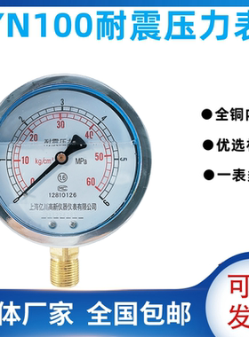 YN100耐震防振油压液压压力表0-1.6MPA气压表负压表真空表水压表