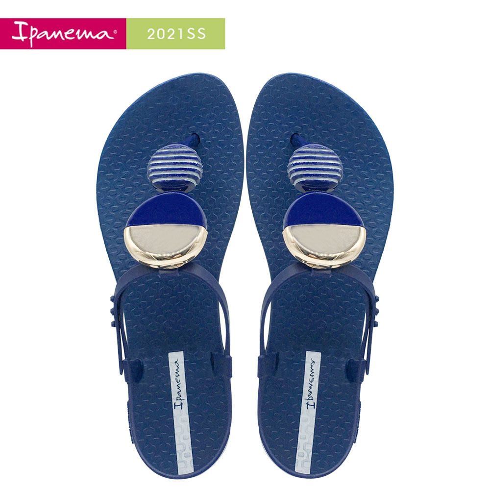 ipanema2021年新款凉鞋女夏平底仙女风ins一字带女鞋海边度假防水