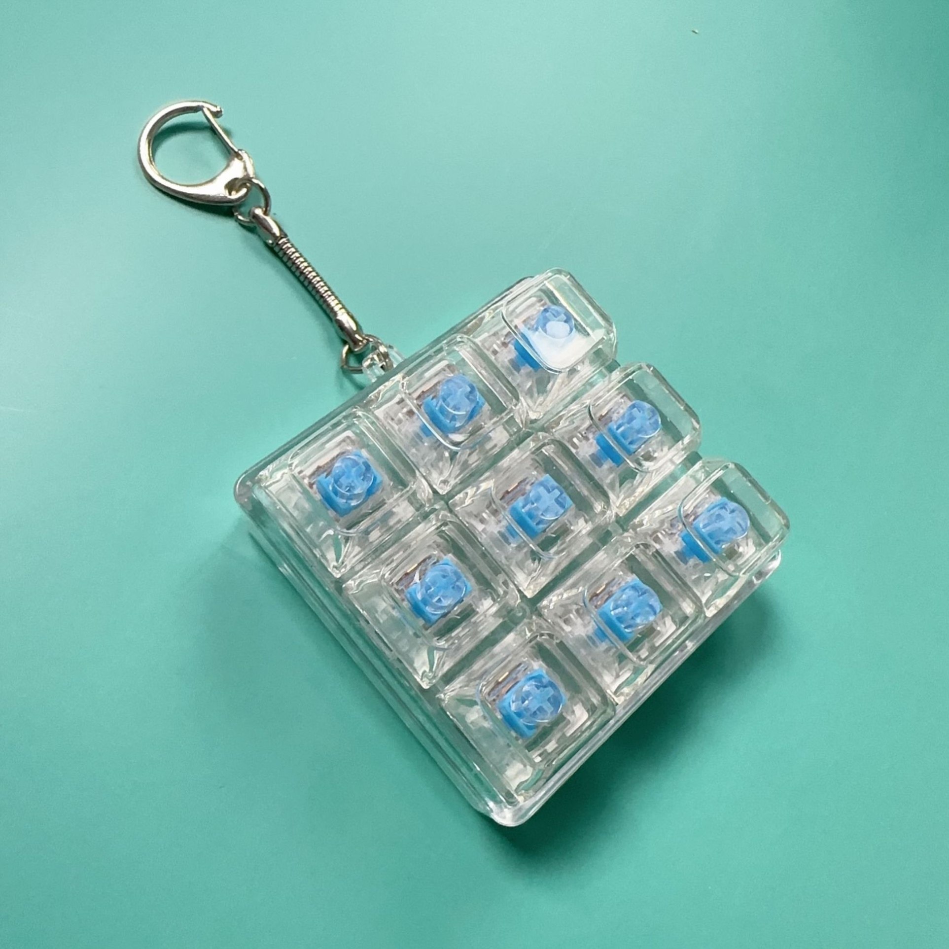 九键解压按键PC高透帽静音试轴器键盘减压捏捏按键钥匙扣玩具儿童,玩具/童车/益智/积木/模型,捏捏乐/按按乐,淘宝优惠券,粉丝福利购,淘宝优惠卷