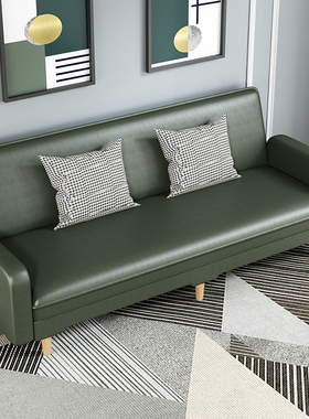 猫抓皮沙发办公室三人位接待会客发廊理发店皮革沙发商店酒店公寓