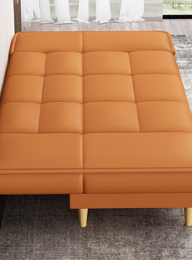 猫爪皮沙发办公室接待小沙发会客接待折叠床沙发三人位理发店发廊