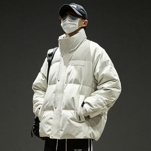 2024新款羽绒服男冬季立领保暖棉服男生加厚夹克外套冬天棉袄男装