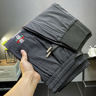 超薄2024年新款 冰丝裤 子男士 夏季 子 潮牌弹力速干凉感运动休闲长裤