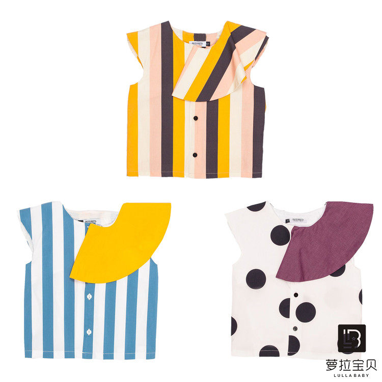 Hello summer Lola baby goods in stock Spain MOTORETA 19 Spring and summer girl lace Sleeveless shirtin the Children/Baby/Family fitted , Shirt  category - from Buy2taobao.com to provide professional Taobao agent buy service