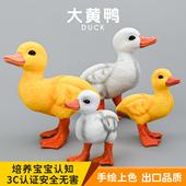 儿童仿真动物玩具仿真动物模型 鸭子小黄鸭Duck家鸭认知礼品摆件