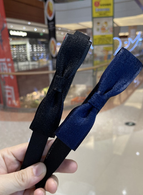 成人女儿童简约复古经典百搭碎发刘海粘性魔法魔术贴软发箍大头箍