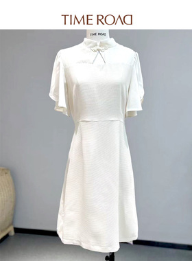 Time RoaD/汤米诺小飞袖改良旗袍女2023年新款连衣裙T26233191278