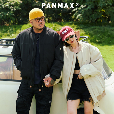 男棒球领保暖棉衣PANMAX大码