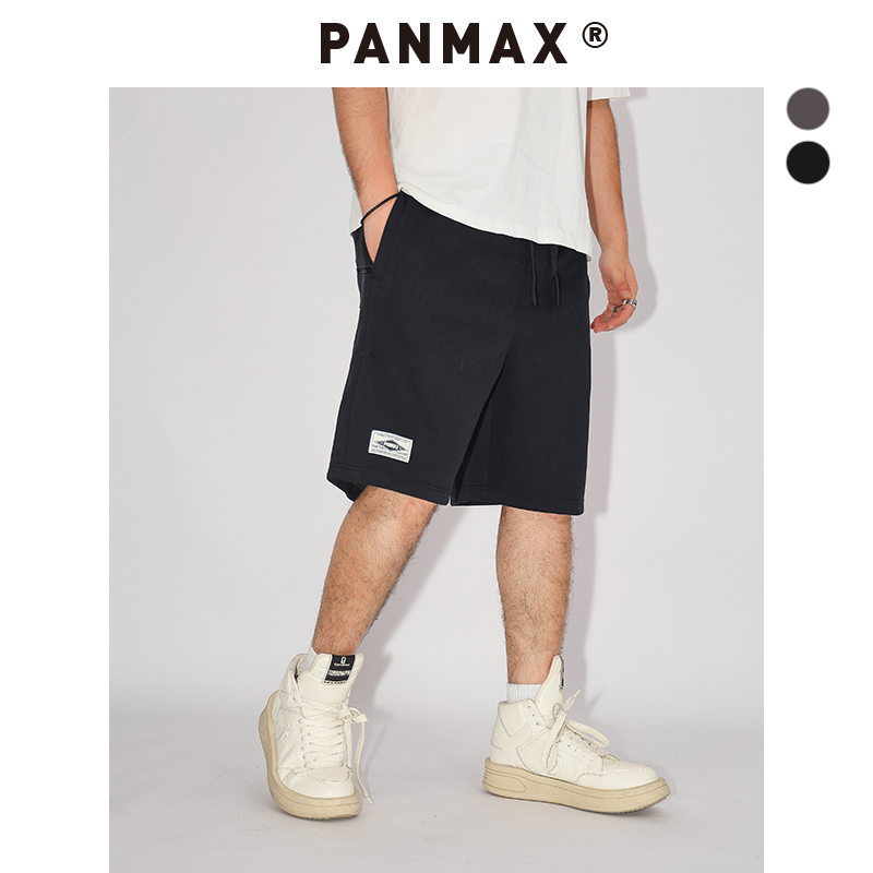 PANMAX大码男裤加大宽松运动短裤休闲透气美式潮牌夏季百搭男裤子