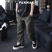 男装 夏季 户外登山高腰弹力抽绳多口袋工装 PANMAX潮牌大码 裤 男