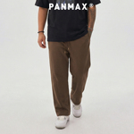 PANMAX潮牌男装春秋卫裤极简休闲运动宽松松紧腰头抽绳棉质卫裤