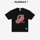 PANMAX大码 T恤上衣 潮酷logo印花复古圆领短袖 男装 潮牌夏新款