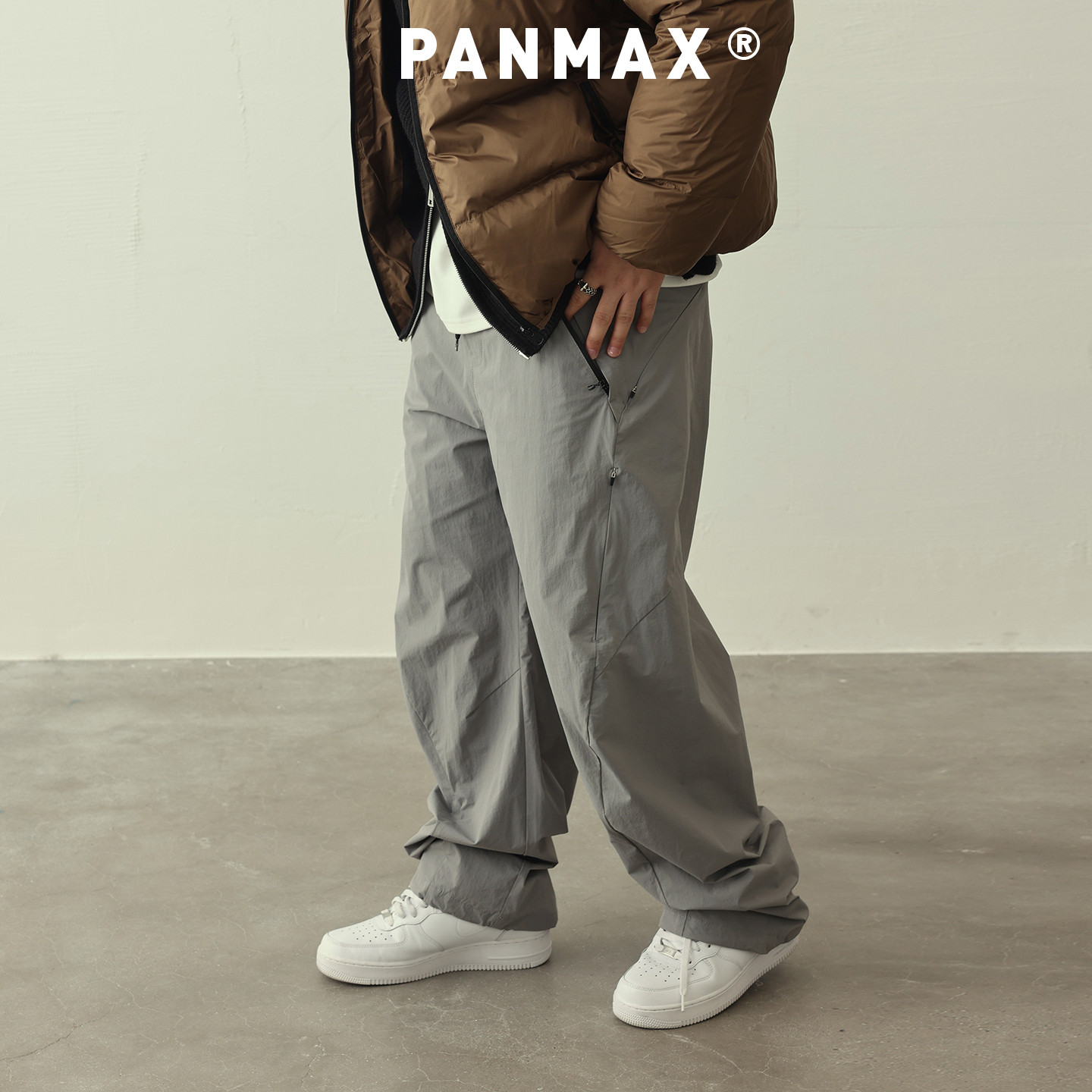 阔腿机能休闲裤PANMAX大码男风