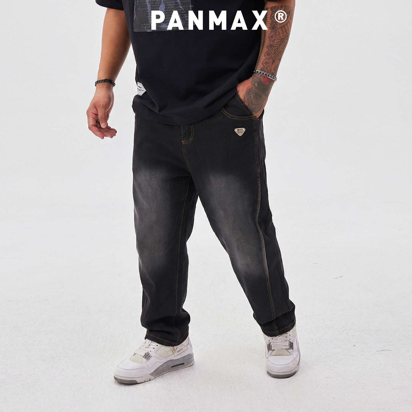 束脚牛仔裤春秋PANMAX男装工装