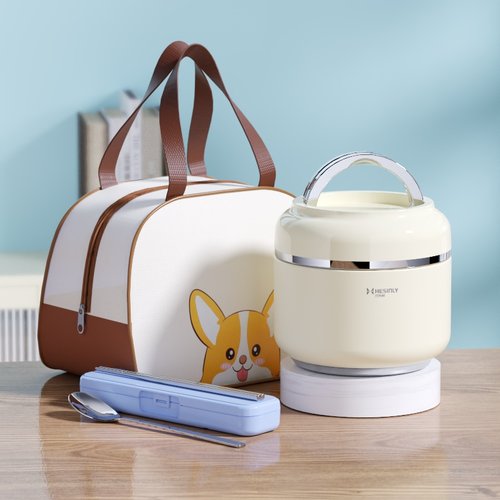 合兴利简约304不锈钢保温饭盒桶