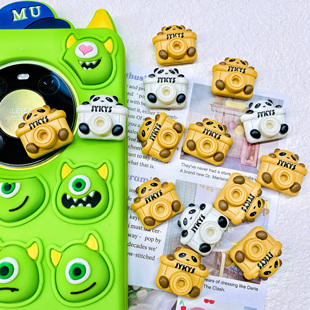 散货玩具几何熊猫相机JYKYS食玩隐藏配件微缩玩具摆件