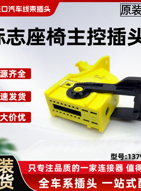 原厂汽车线束插头标志座椅主控插头1379917-1进口