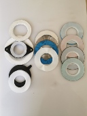 四氟包覆垫片四氟石棉垫四氟包石棉布垫反应釜密封法兰垫片四氟垫