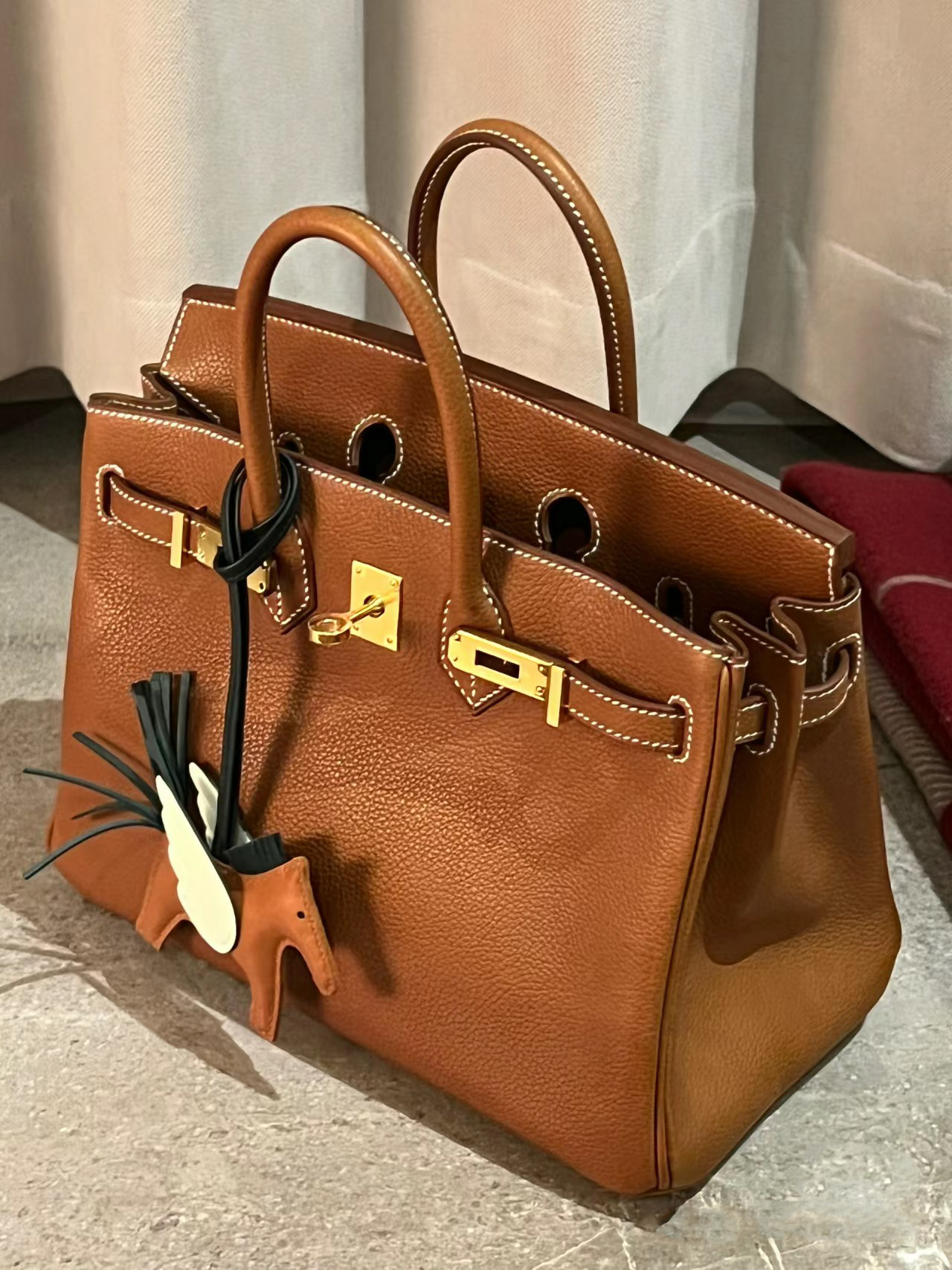 全手工定制铂金包birkin25/30 togo真皮女包epsom凯莉包kelly外缝 箱包皮具/热销女包/男包 通用款女包 原图主图