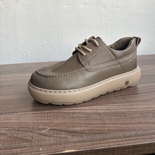 男老爹鞋 复古增高德比皮鞋 春季 鞋 潮 英伦透气工装 厚底真皮休闲板鞋