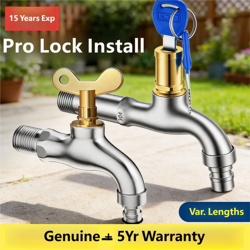 Brass Out Freeze Lock Tap Washer CarWash Garden Yard
