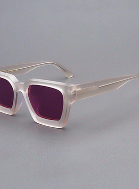 MOSCOTLEMTOSH磨砂透明黄框墨镜