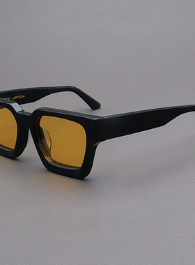 MOSCOTLEMTOSH欧美方形黄色墨镜
