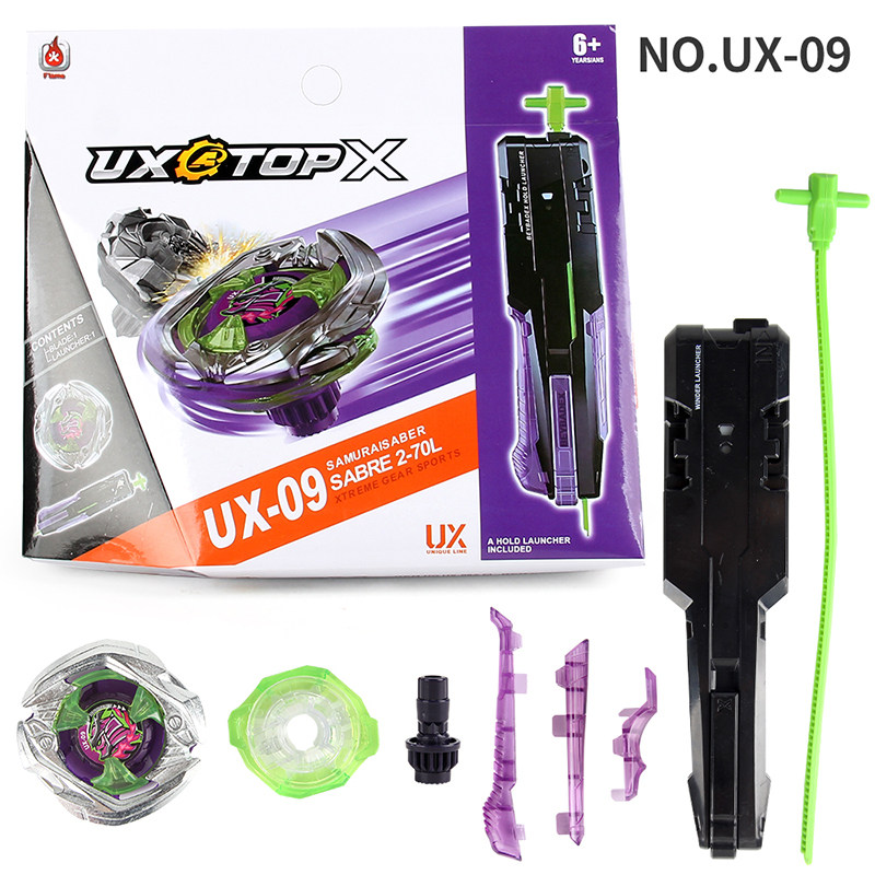 X世代组装陀螺UX-09武士军刀 UX10骑士铠甲UX05 06 07 08攻击陀螺 - 实物图