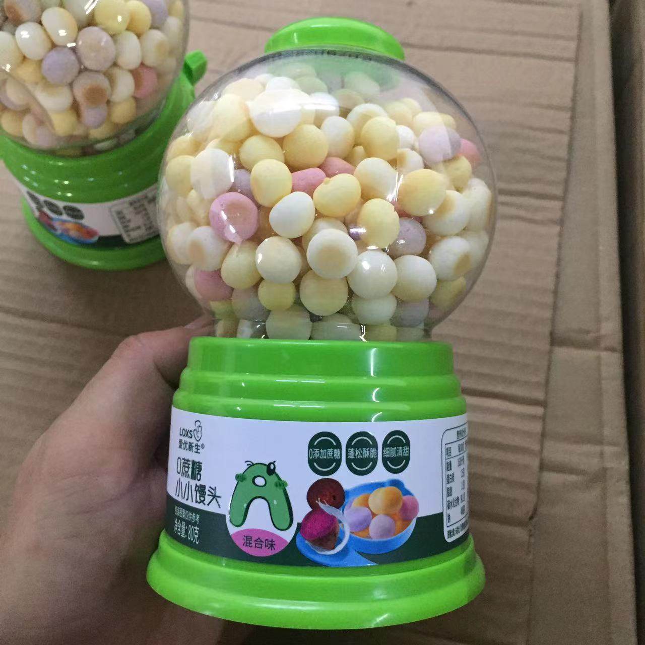 爱优新生0蔗糖小小馒头混合味