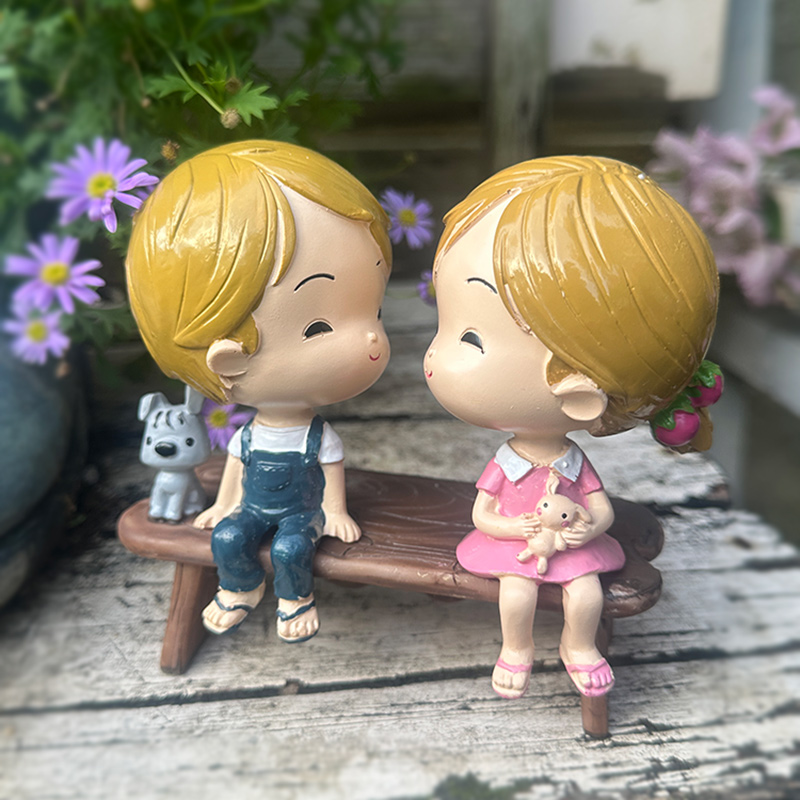 电视酒柜小情侣情人装饰创意