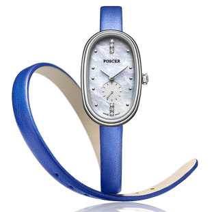 宝时捷手表专柜同款缠绕式皮带石英表简约时尚女士腕表8218