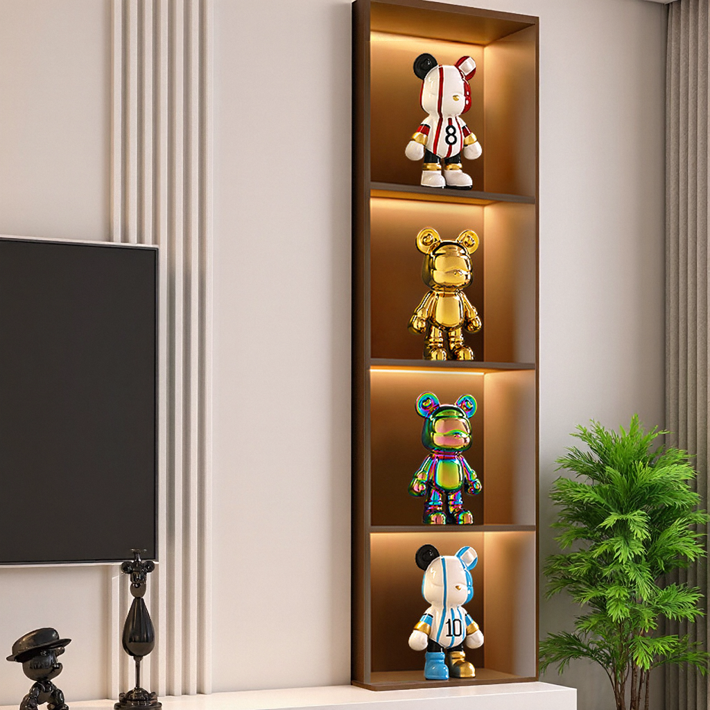 装饰品桌面摆件高级感暴力熊手办摆件客厅轻奢高档电视酒柜展示柜