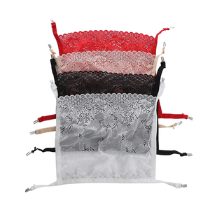 上下固定一片式 抹胸胸贴内搭蕾丝遮羞布低领遮胸布无痕防走光假领